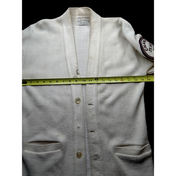 Vintage Letterman Cardigan Sweater 70s Grease Champions - Picture 5 of 7